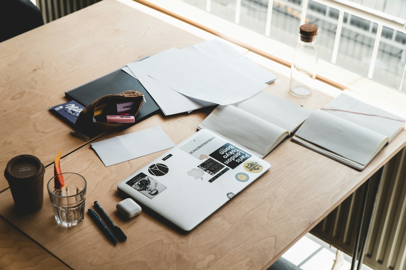 A professional Word document open on a clean desk, ready for letterhead formatting